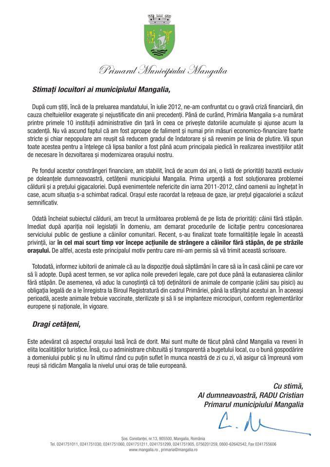 scrisoare