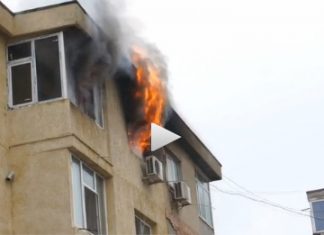 Incendiu fara victime, la un apartament din Mangalia, zona benzinarie