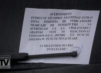 Un angajat al patrulei de Politie Locala continua sa-si faca treaba selectiv