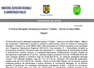 “Callatis Istorie la malul Marii Negre”