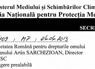Reprezentantii Ministerului Mediului dau avize “orientative” de mediu.