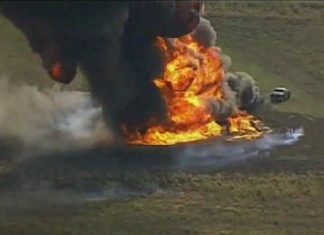Explozia unei sonde cu conducta de gaz Chevron. Un intreg oras evacuat in Texas