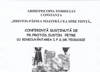Conferinta sustinuta de PR.PROTOS.IUSTIN PETRE