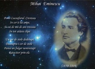Astazi ne amintim de Eminescu