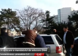 Imagini video de la aplicarea mandatului de aducere a presedintelui CJC