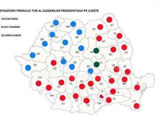 BEC – rezultate finale alegeri prezidentiale. Harta votului.