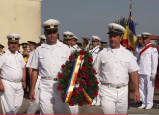 Ceremonia depunerii de coroane la mormantul marinarului erou – VIDEO