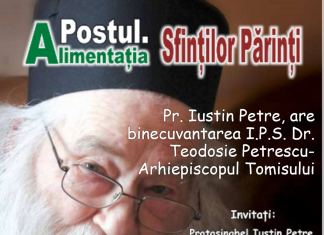 Postul. Alimentatia Sfintilor Parinti.