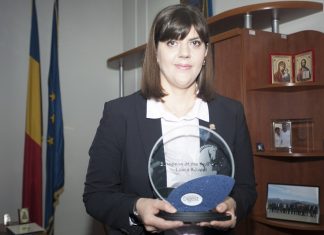 Procurorul sef al DNA, Laura Codruţa Kövesi, castigatorul premiului EUROPEANUL ANULUI 2016
