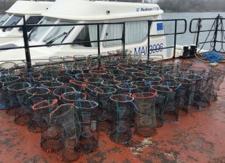 Unelte de pescuit industrial, confiscate de politistii de frontiera din Mangalia