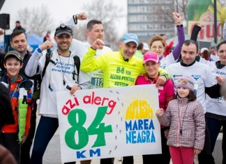 Echipa Autism Marea Neagra aleargă la Maratonul Internaţional Braşov