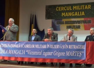 Intrunirea Filialei Mangalia a Asociatiei Nationale a Cadrelor Militare in Rezerva si in Retragere