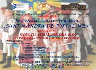 Editia a III-a a festivalului ,,Sunt mandru de portul meu”.