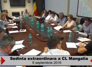 Sedinta extraordinara a Consiliului Local Mangalia – 6 septembrie 2016