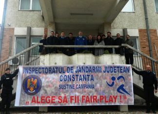 Jandarmii constănţeni promovează spiritul de fair-play