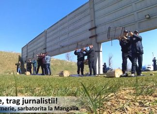 Atentie, trag jurnalistii! Ziua Jandarmeriei, sarbatorita la Mangalia cu “focuri” de arma.