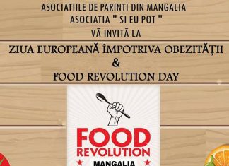 Ziua Europeană Împotriva Obezităţii si Food Revolution Day, sambata, pe Terasa Cazinoului Mangalia