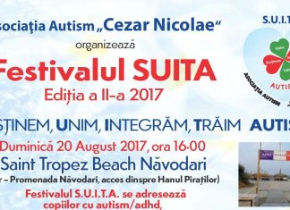 Festivalul SUITA, la a doua editie. Sustinem, Unim, Integram, Traim Autismul