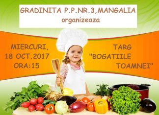 Grădinița Nr. 3 vă invită la Târgul “BOGĂȚIILE TOAMNEI”