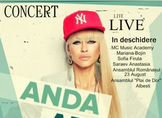Anda Adam susține un concert, la Mangalia, în Ajunul Crăciunului
