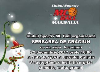 Clubul MC Ball Mangalia va invita la “SERBAREA DE CRACIUN”