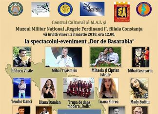 Invitatie la spectacol: „Dor de Basarabia”