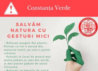 “Împreună facem Constanţa Verde”! O campanie de conştientizare marca TSD Municipiul Constanţa pentru mediul înconjurător