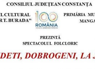 Iubitorii de folclor, invitaţi să participe la spectacol de muzică populară “Haideți, Dobrogeni, la joc!”