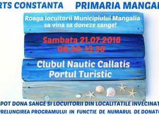 Campanie de donare de sânge la Mangalia. Ce beneficii vei avea dacă donezi