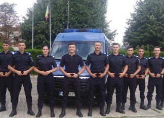 Un ofiţer şi cincisprezece subofiţeri din promoţia 2018 au fost încadraţi la Gruparea de Jandarmi Mobilă „TOMIS” Constanţa