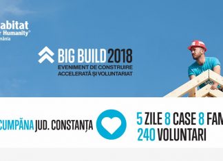 Habitat for Humanity caută 100 voluntari care vor construi 8 case în 5 zile la Cumpăna
