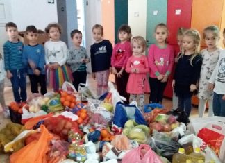 Sute de kg de fructe și legume, donate de Grădinița PP Nr. 7 Mangalia