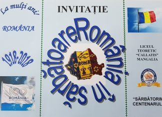 Liceul Teoretic “Callatis” vă invită la spectacolul aniversar “Sărbătorim Centenarul”