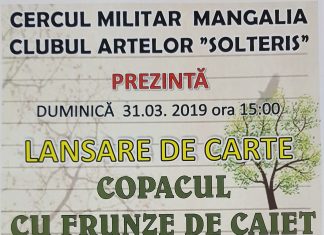 Lansare de carte la Cercul Militra Mangalia: “Copacul cu frunze de caiet” semnată de Laurențiu Despina