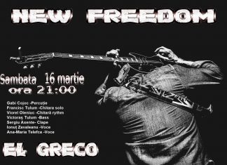 O seară de rock cu New Freedom, sâmbătă, la El Greco