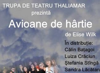 Trupa Thaliamar vă invită la teatru: “Avioane de hârtie”