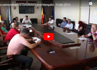 Sedinta extraordinara a Consiliului Local Mangalia – 9 iulie 2019