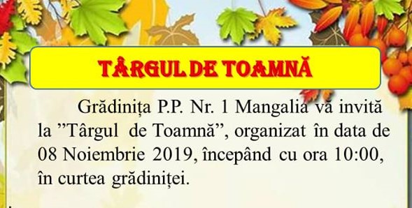 targul de toamna gradinita 1 mangalia
