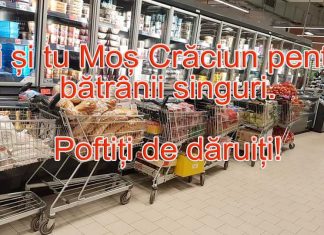 O nouă ediție a campaniei “Fii și tu Moș Crăciun pentru bătrânii singuri. Poftiți de dăruiți!”