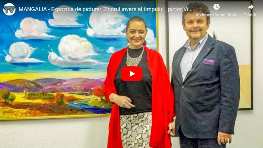 Expozitia de pictura Zborul invers al timpului pictor Victor Lucian Costachescu