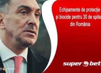 Echipamente de protecție și biocide pentru 30 de spitale din România. Ilie Dumitrescu, ambasadorul campaniei Superbet #PariemPeBine