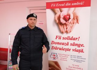 Misiune pentru viaţă. Jandarmii constănţeni donează sânge pentru semenii lor