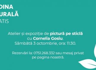 Atelier și expoziție de pictură pe sticlă, cu pictorița Cornelia Gosiu, la Grădina Culturală Callatis