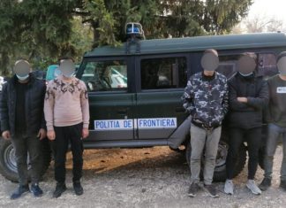 Cinci irakieni, depistați intrând ilegal în țară