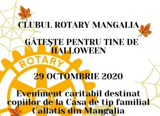Clubul Rotary Mangalia gătește pentru tine de Halloween. Proiect inițiat cu scopul strângerii de fonduri pentru copiii de la Casa de tip familial “Callatis” din Mangalia