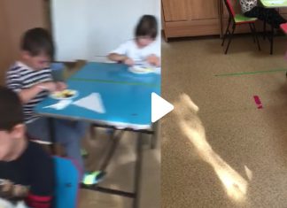 VIDEO Imagini tulburătoare filmate de o educatoare care lovește un copil pe motiv că refuză să taie fructe pe farfurie. Inspectorul școlar: Educatoarea a fost dată afară din învățământ în această dimineață
