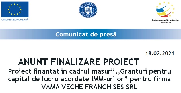 finalizare proiect