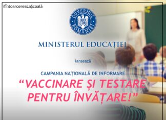 Campania Națională de Informare ”VACCINARE ȘI TESTARE PENTRU ÎNVĂȚARE!” la Constanța