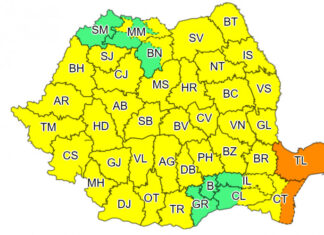 Cod PORTOCALIU de ploi abundente pentru județele Constanța și Tulcea. La Mangalia a fost activat Comandamentul de reacție rapidă din cadrul Primăriei