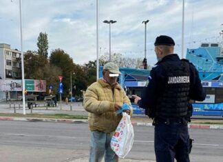Jandarmii constănțeni: ”Purtăm masca, ne protejăm pe noi și pe cei din jur!”